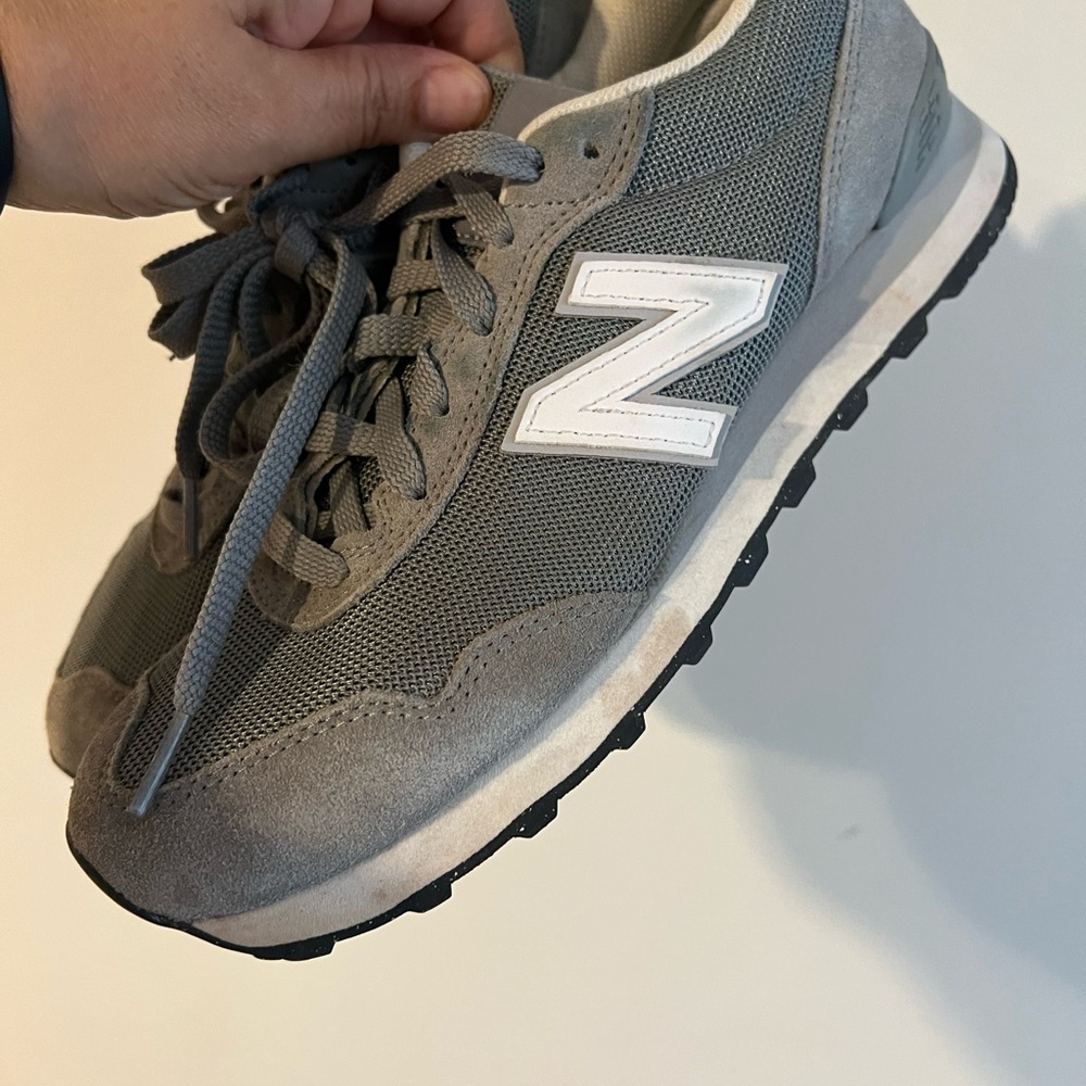 New Balance Gray and White Athletic Shoes